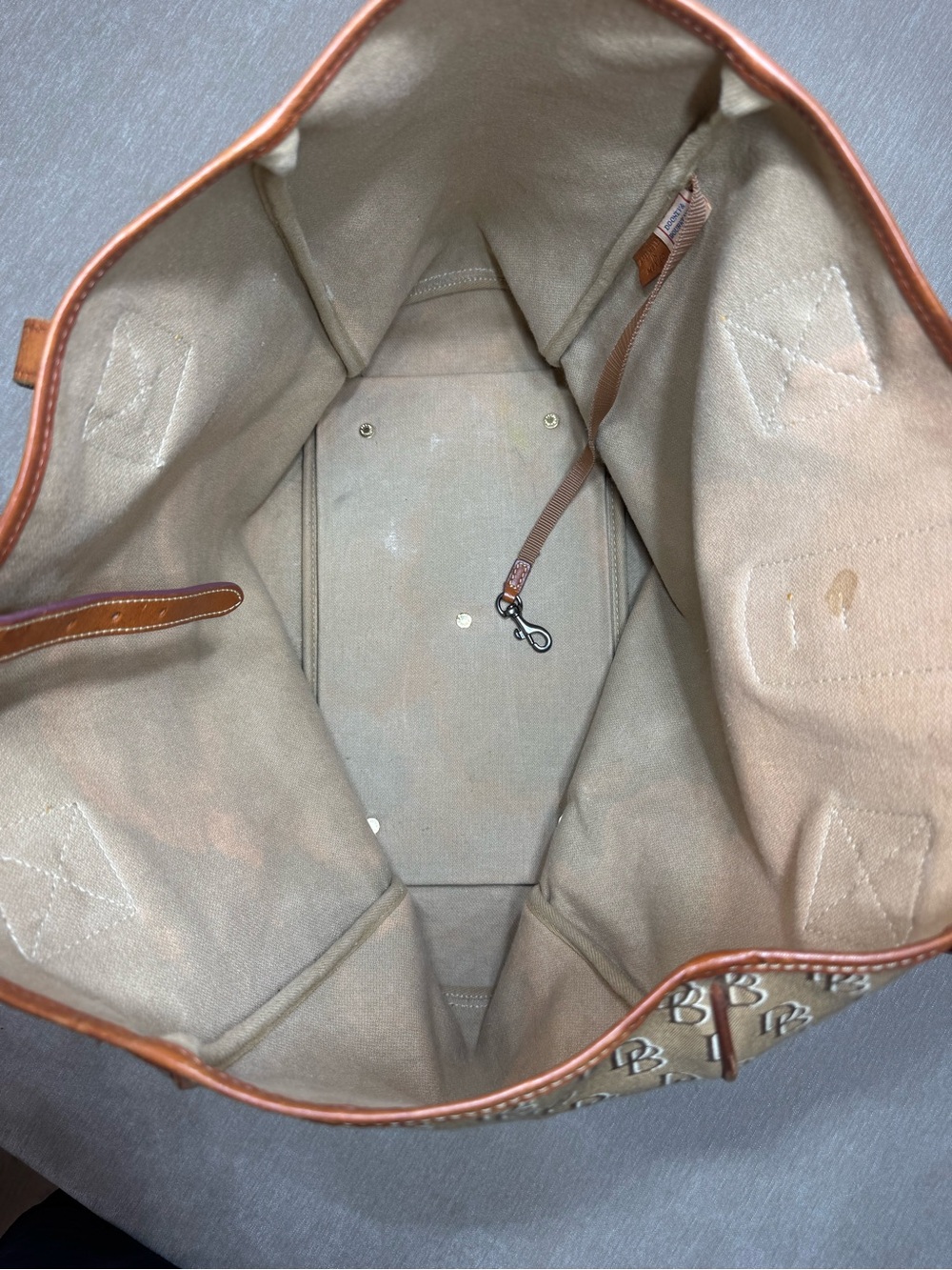 Vintage Dooney & Burke Monogrammed Tote - Picture 12 of 12